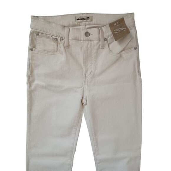 Madewell Kick Out 27 Full Length Jeans Vintage Canvas NO641 Stretch Raw Hem NWT - Picture 3 of 14